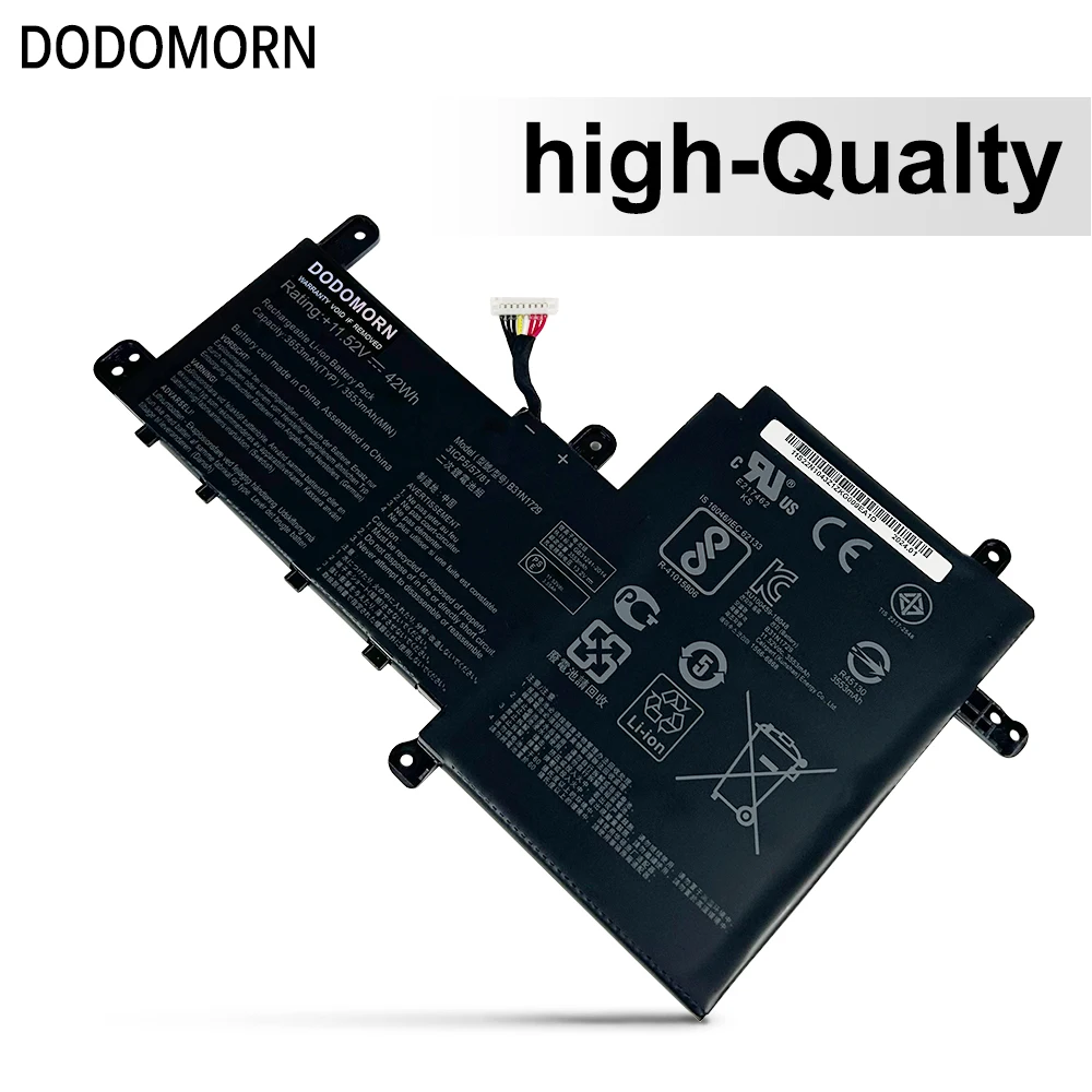 DODOMORN B31N1729 для ASUS VivoBook S15 S530 S530FA S530FN S530UA S530UF S530UN K530FN X530FN S5300F S5300U Аккумулятор