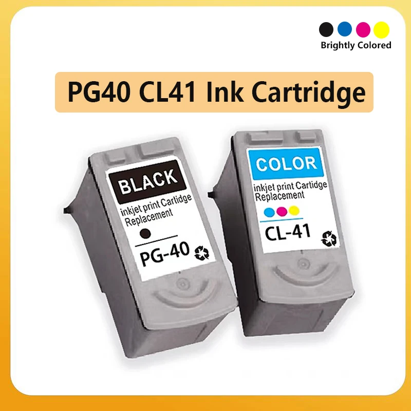Фото Совместимый чернильный картридж PG40 CL41 для принтеров Canon Pixma MP160 MP140 MP210 MP220 MX300 MX310 iP1800 iP2500 iP1600 №1
