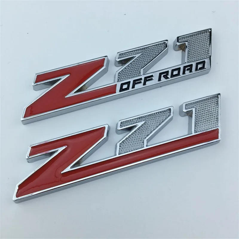 Car Sticker Emblem Chrome Badge Decals for Chevrolet Silverado Chevy Colorado Z71 OFF ROAD 4X4 SIERRA GMC Auto styling stickers |