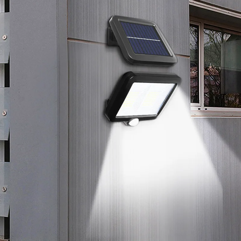 

Solar Led Lights For Outdoor Garden Sunlight Wall Smart Lamp Panel Gardening Focus Split Fully Automatic Control ABS Material