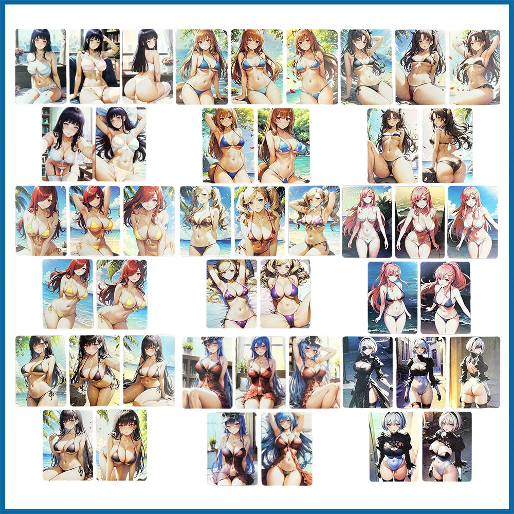 5 шт./компл. аниме История богини сделай сам ACG Hyuga Hinata Tohsaka Rin игра для мальчиков