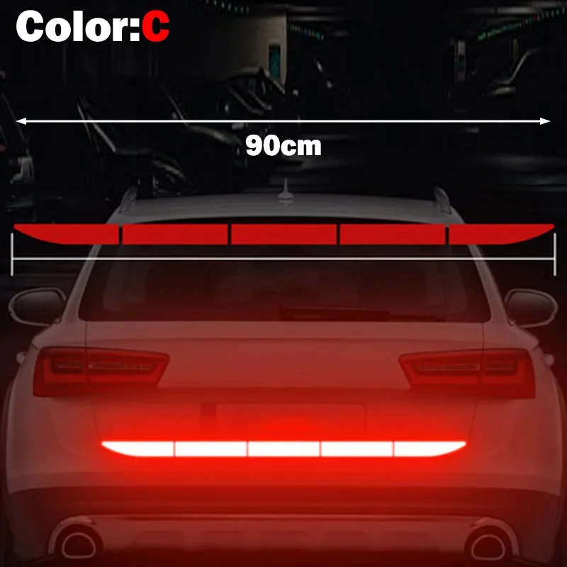 

OTOKIT 5 шт./лот автомобильная наклейка светоотражающая предупреждающая лента безопасности предупреждение о столкновении светоотражающая наклейка для багажника автомобиля