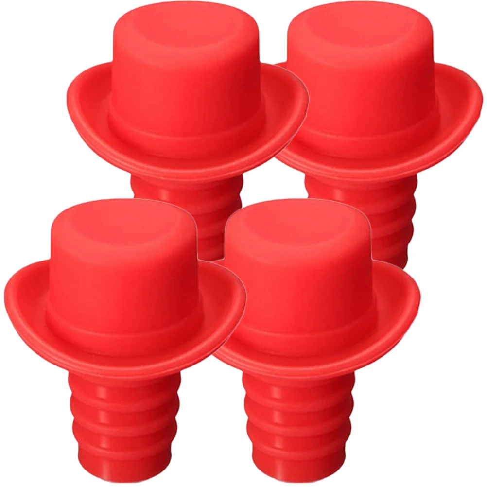 

Stopper Bottlestoppers Hat Silicone Griprubber Plug Saver Cap Champagnebeverage Sparkling