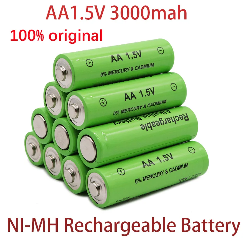 

AA1.5V battery, 3000mAh rechargeable battery, lithium-ion 1.5V AA battery, clock, mouse, computer, toy, rechargeable battery