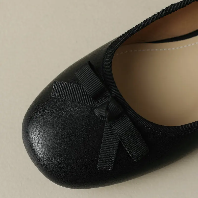 Mary Janes Flats Women Genuine Leather Ballet Shoes Highly Recommend Elegant Princess Shoes Comfortable Soft For Walk Birthday