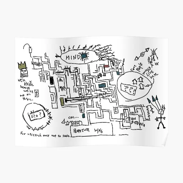 

Petey Is Lumon Map Severance Poster Wall Mural Decor Picture Vintage Home Painting Decoration Print Art Room Funny No Frame