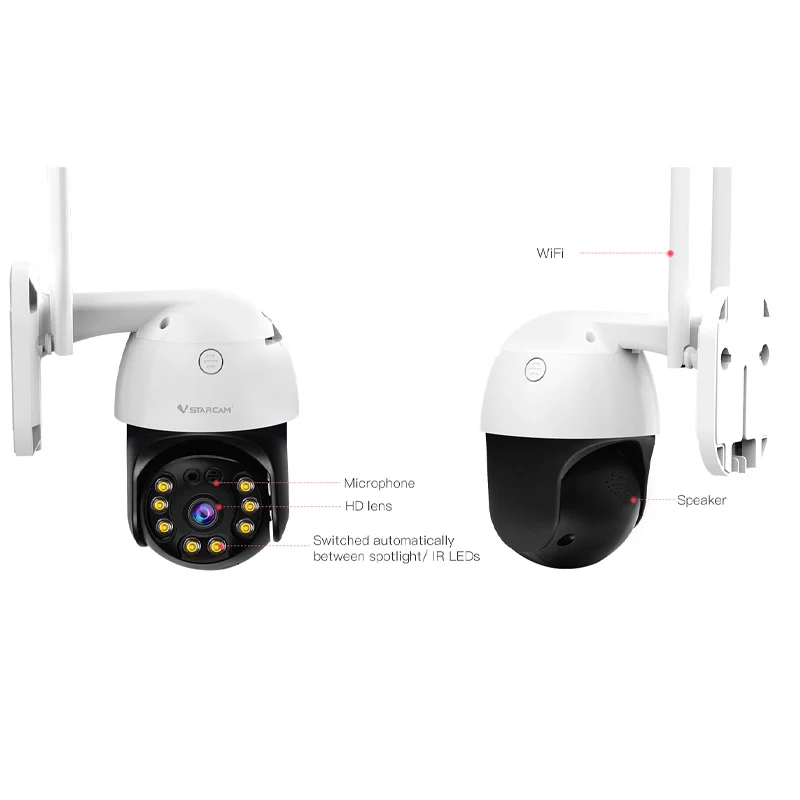 Купольная IP-камера Vstarcam 3 Мп Wi-Fi ночное видение | Безопасность и защита