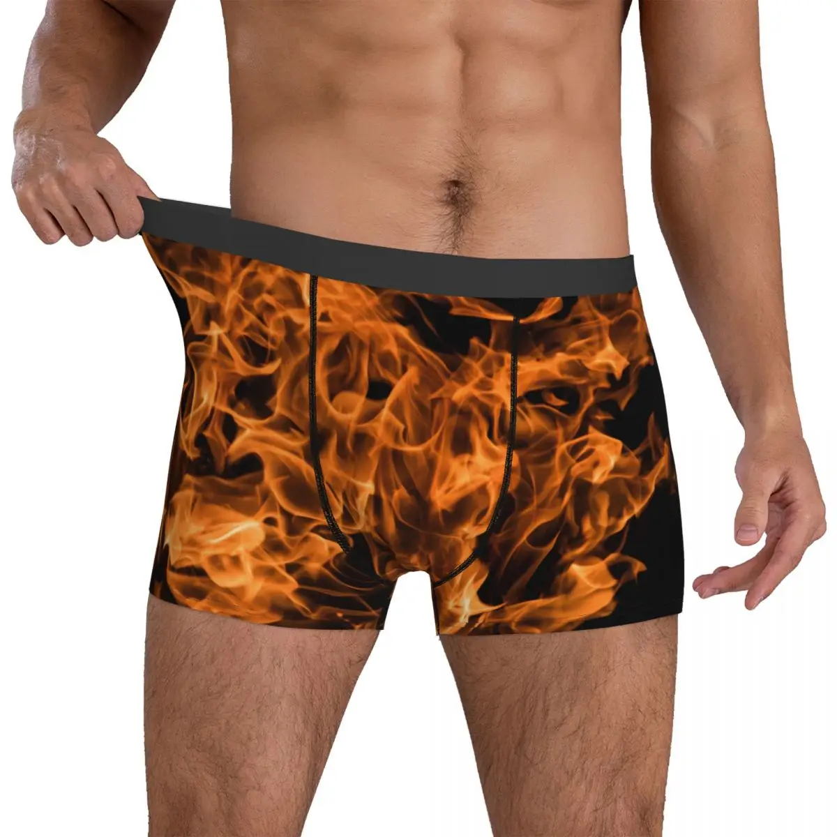 

Трусы-боксеры мужские оверсайз с абстрактным рисунком