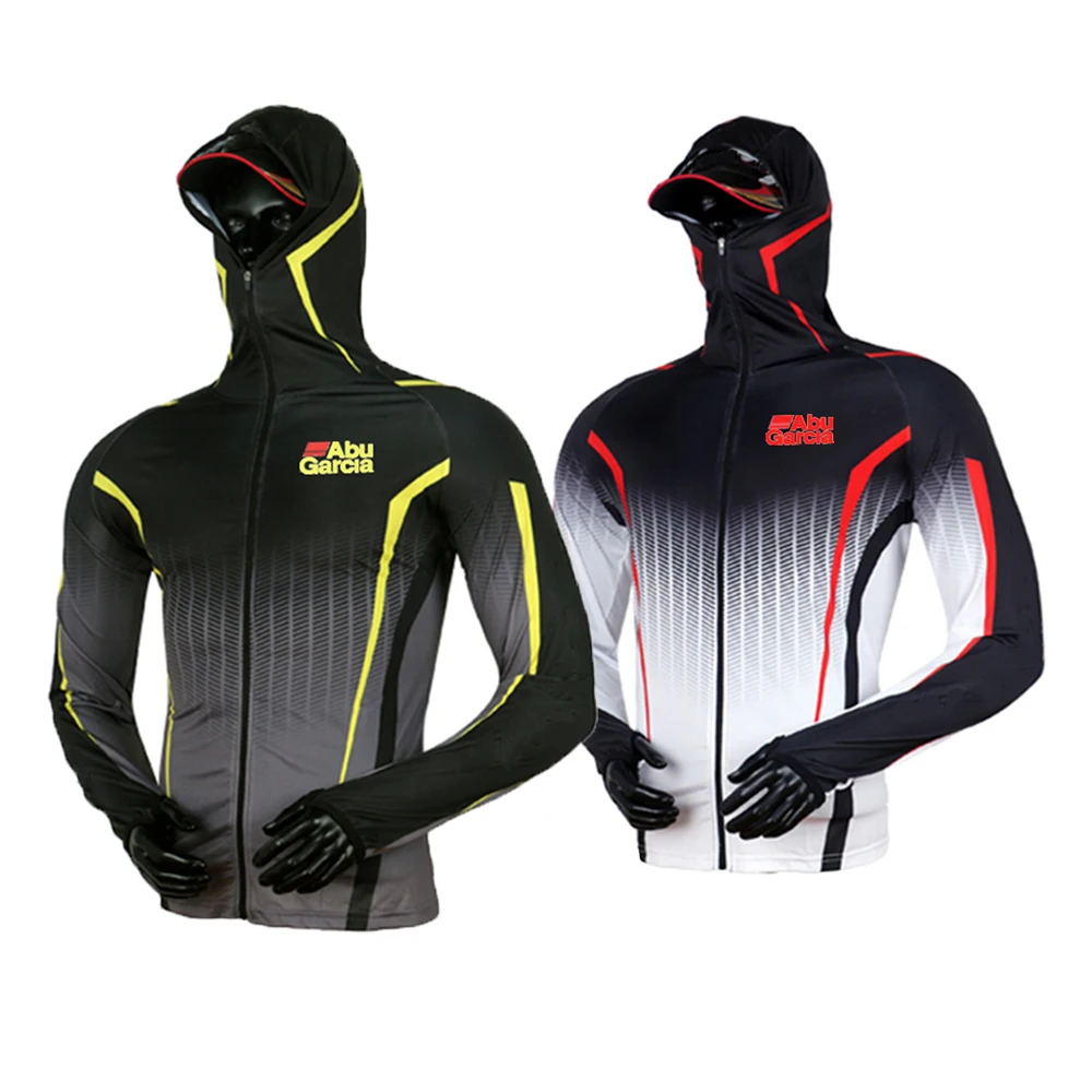 

Men Fishing Clothing Summer Outdoor Long Sleeve Breathable Quick Drying Hooded Fishing Shirt Sunscreen Hiking Clothes