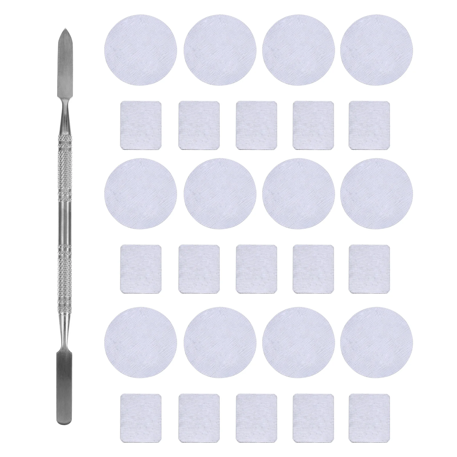 

56 Pcs Makeup Palette Makeup Eyeshadow Makeup Sticker Square Magnets Palettes Empty Metal Stainless Steel Makeup Mixing