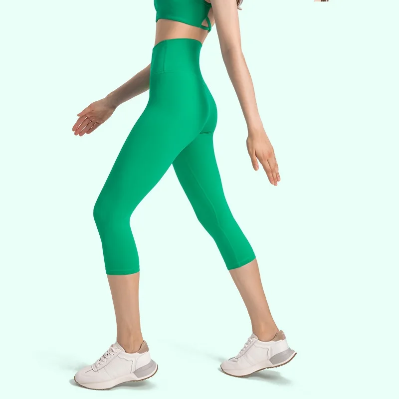 

Solid Color Soft Tight Women Fitness Sport Pant High Waist Gym Yoga Leggings Workout Comprehensive Training Jogging Custom Logo