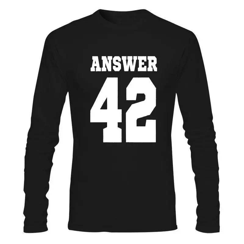 

Man Clothing New Men T Shirt Short Sleeve The Answer 42 Cool Women T-Shirt Tee Tops