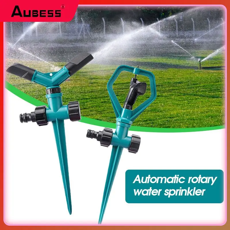 360 Degree Automatic Garden Sprinklers Ground Insert Watering Grass Lawn Nozzle Rotating Water Sprinkler System Garden Supplies