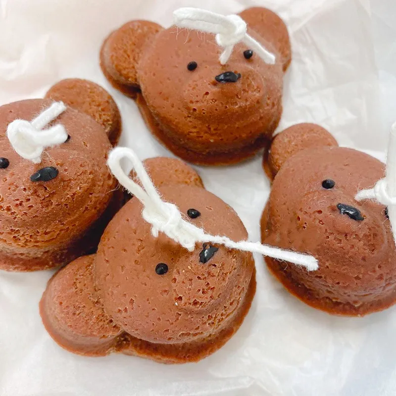 

Bear Head Soap Mold for Soap Making Plaster Cake Decorating Silicone Mould Epoxy Resin Molds