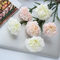 1 artificial flower carnation home garden decoration small fresh carnation fake plant bouquet mothers day thanksgiving gift