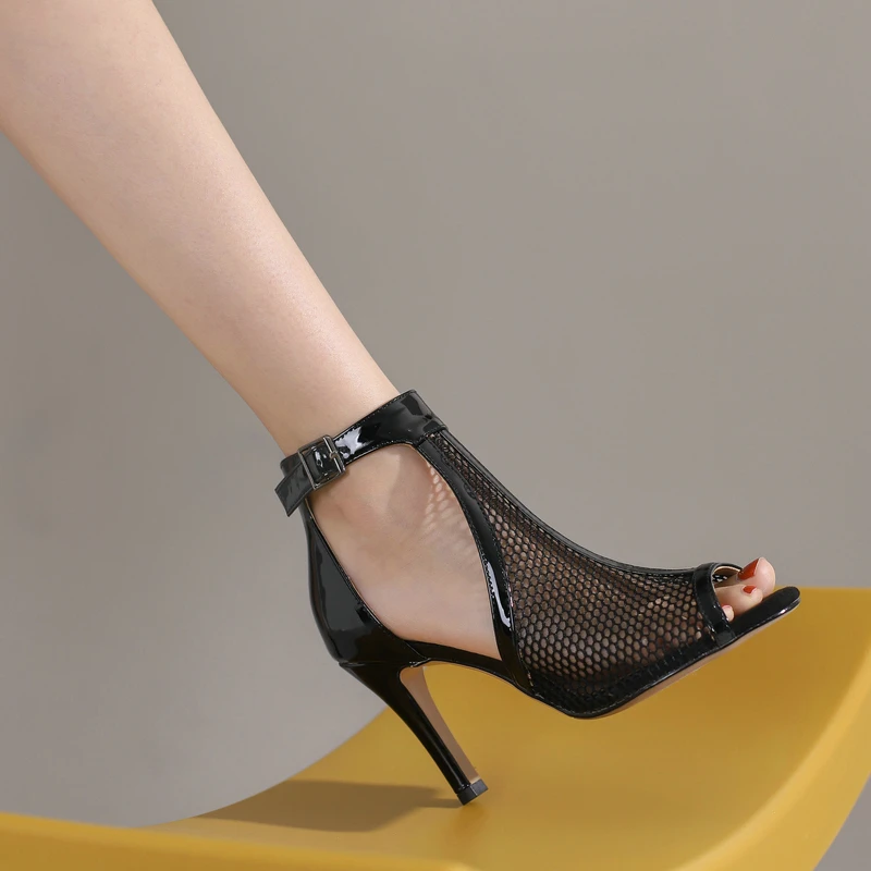 Outdoor Dance High Heels Women Summer Sandals Sexy Open Toe Gladiator Fashion Comfort Air mesh Ballroom Latin Dance Shoes Women