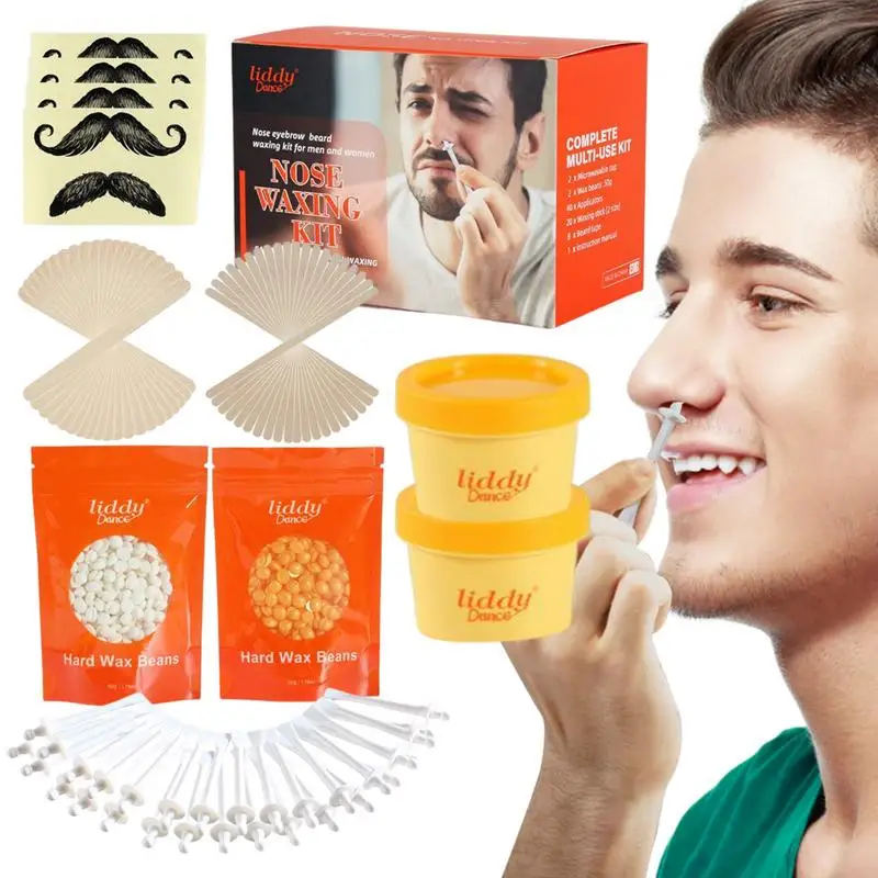 

Nose Hair Waxing Kit Waxing Kit For Women Beauty And Personal Care Nose Ear Hair Instant Removal Kits Nose Waxing Kit For Men