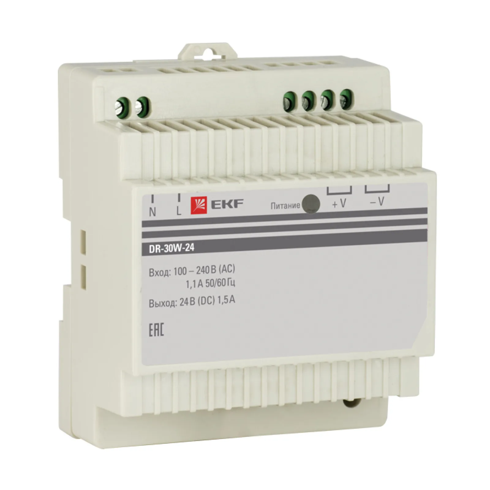 Блок питания 24В DR-30W-24 EKF PROxima | Строительство и ремонт