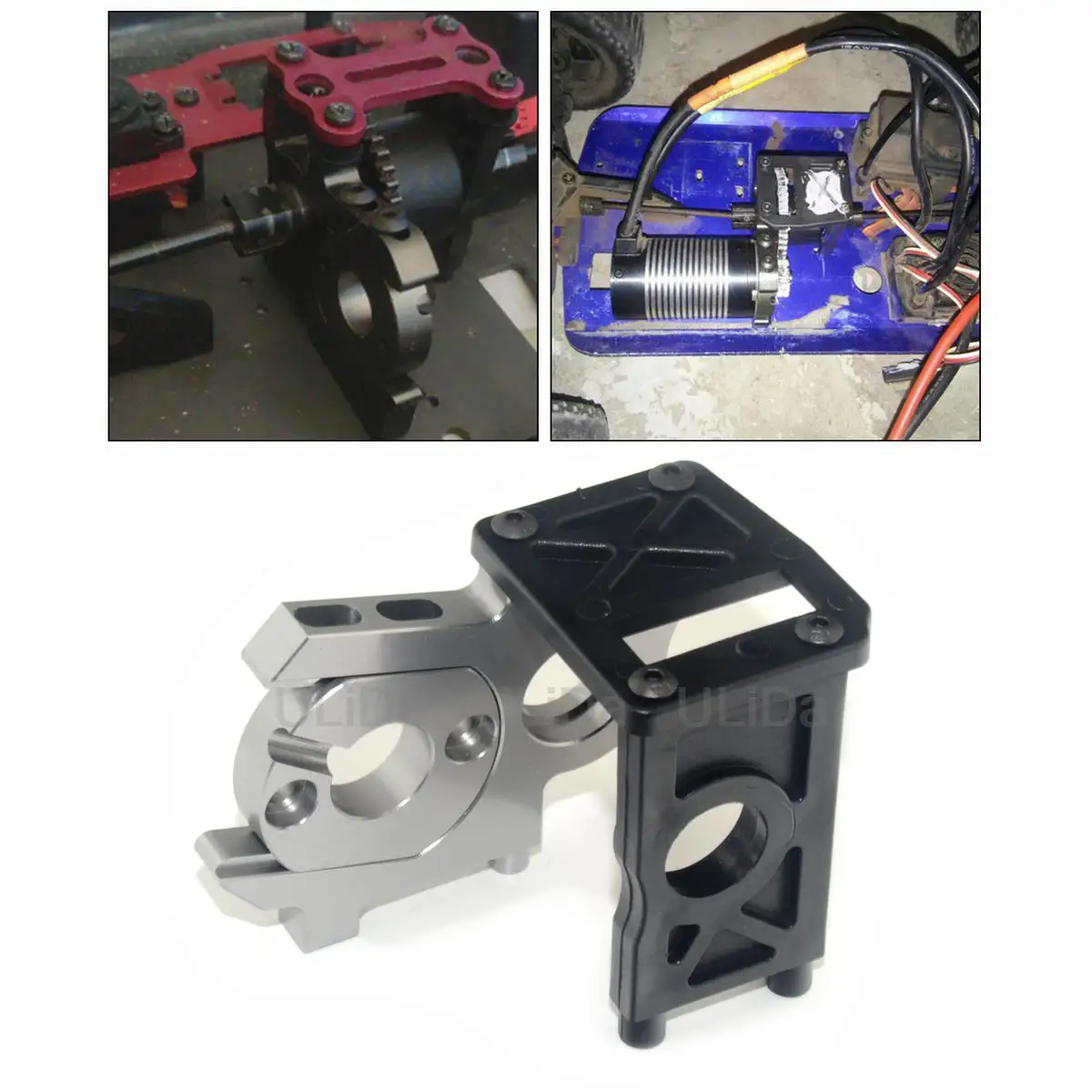 

Aluminium Alloy Nitro Change Brushless Motor Mounting Holder For 1/8 1/10 Kyosho HSP SST RC Car 8456 08425 Motor