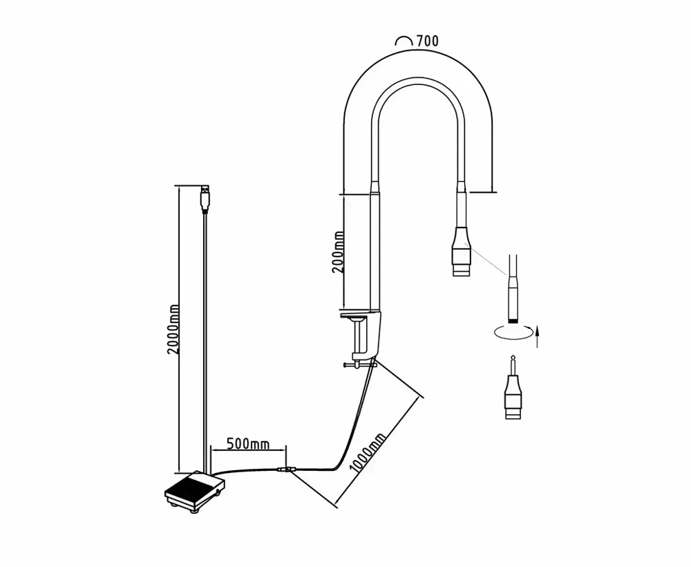 USB 10 Вт УФ-ультрафиолетовый белый свет светодиодный прожектор регулировка лака