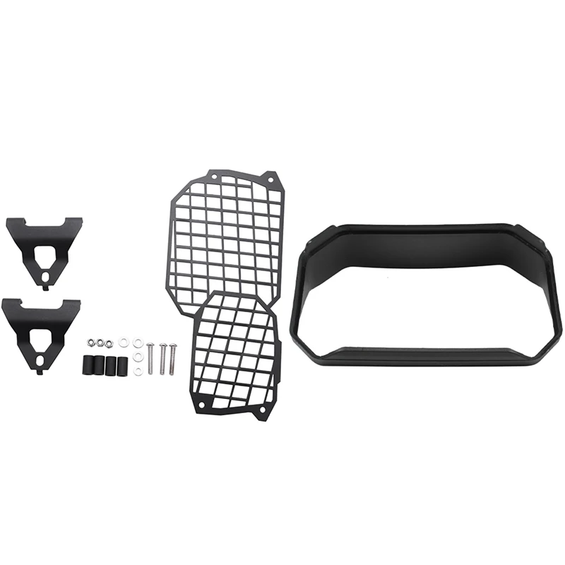 

Cnc Motorcycle Headlight Guard Protector With Motorcycle Sun Visor Instrument Hat Display Cover