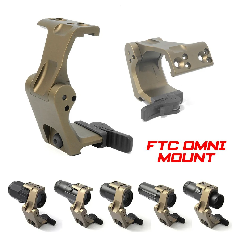 

Tactical Unity FTC OMNI Magnifier Mount With FAST QD Lever 2.26" Optical Height Sight Scope Mounts With Original Markings