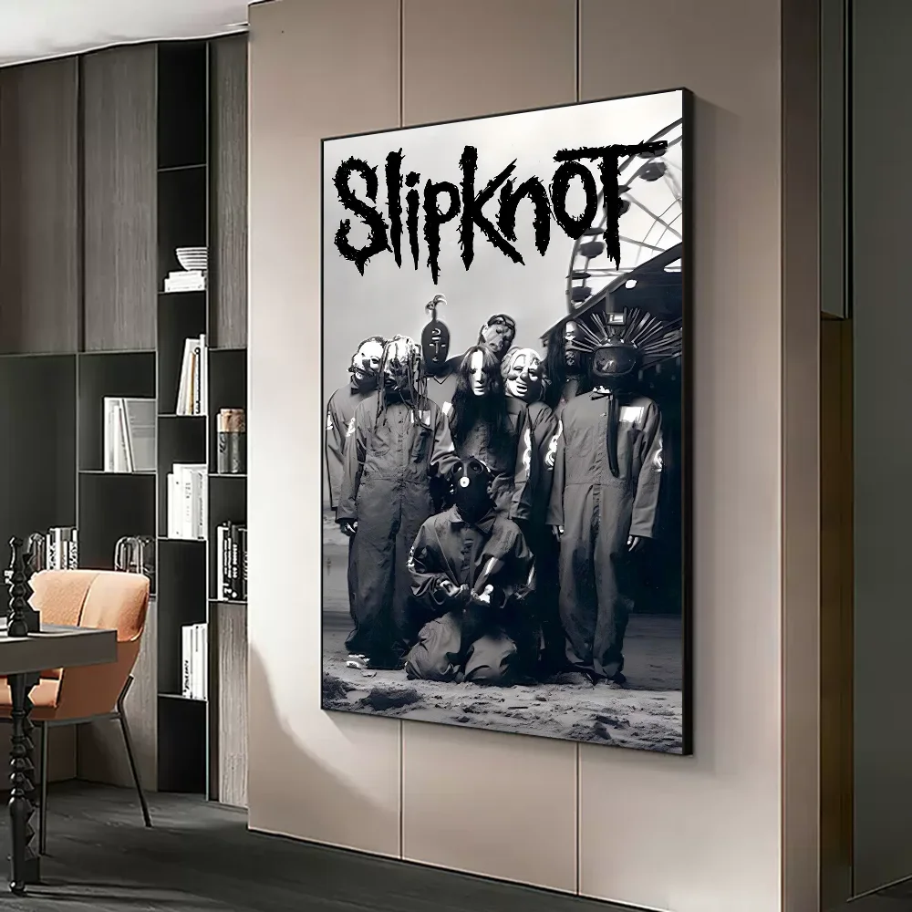 Самоклеящаяся художественная постер Rock Slipknot ретро наклейка из крафт-бумаги