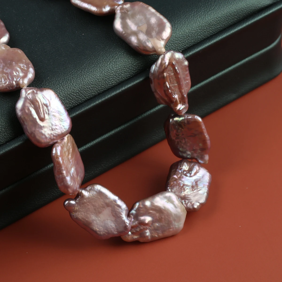 Natural Baroque Pearl Bead Rectangle Loose Spacer Purple Bead for Jewelry Making Diy Women Necklace Bracelet Accessories