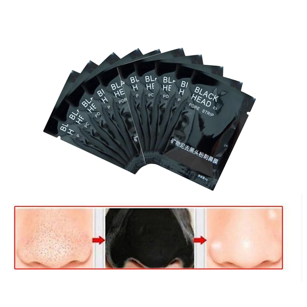 8 шт. очищающие средства для удаления акне носа черной грязи |