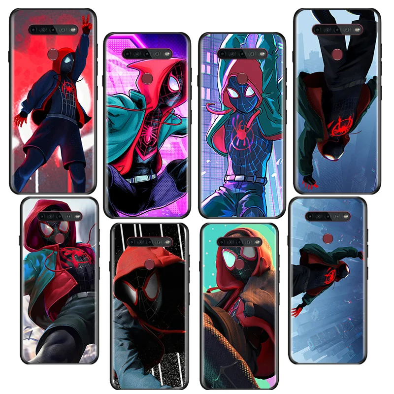 

Anime Art Marvel Spider Man For LG Q60 V30 V40 V50 V50S V60 G8 G8X G8S ThinQ K22 K40S K41S K50S 51S K61 K71 K92 Black Phone Case