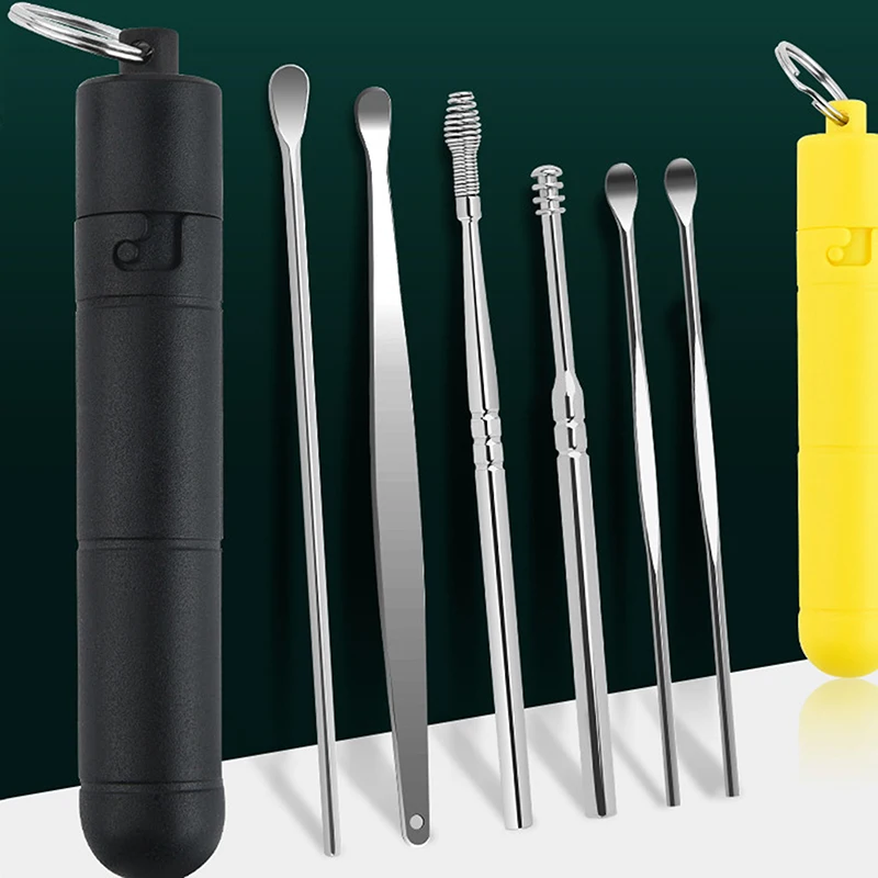 1/6 шт./набор ложка для чистки ушей