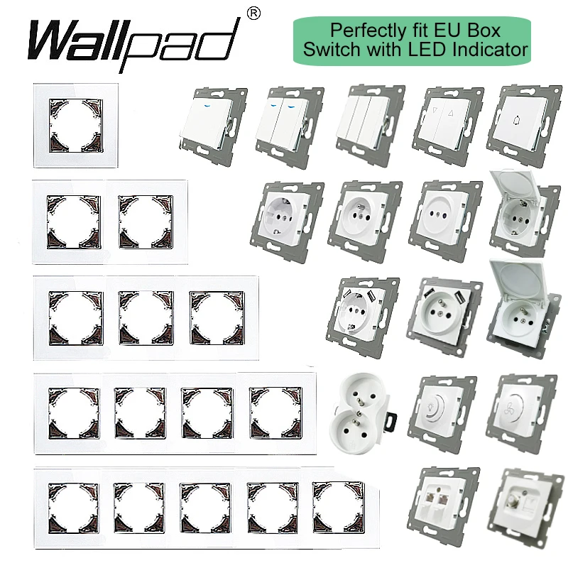 Европейская немецкая настенная розетка Wallpad Power Outlet16A электрическая штепсельная