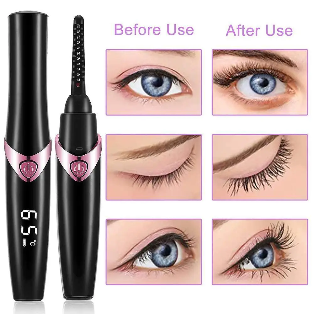 

Электрическая бигуди для ресниц, плойка с цифровым экраном, перезаряжаемая, с подогревом