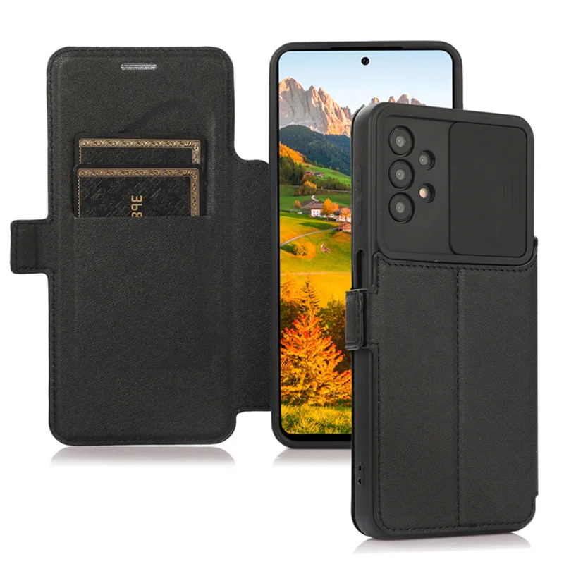 

Чехол-книжка для Samsung Galaxy A72, A52, A71, A11, A31, A32, A21S, A12, противоударный, с отделением для карт