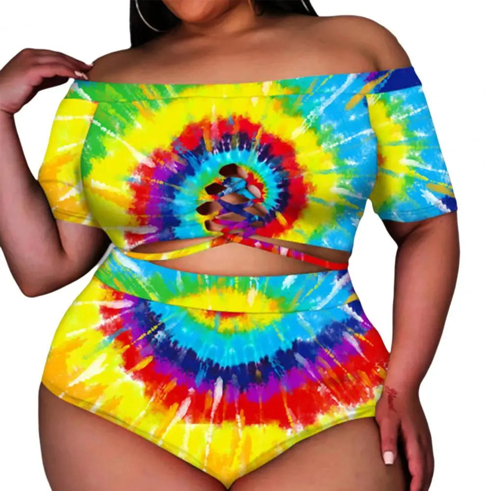 

Women Bikini Large Size Female Swimsuit High Waisted Large Swimsuits Plus Size