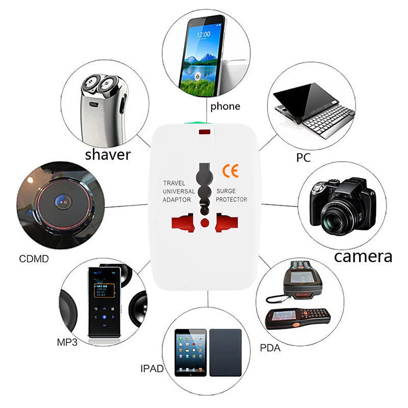 

Au / Uk / Us / Eu Conversion Socket International Plug Charger Adaptor All In One Ac Power Plug Socket World Travel Converter