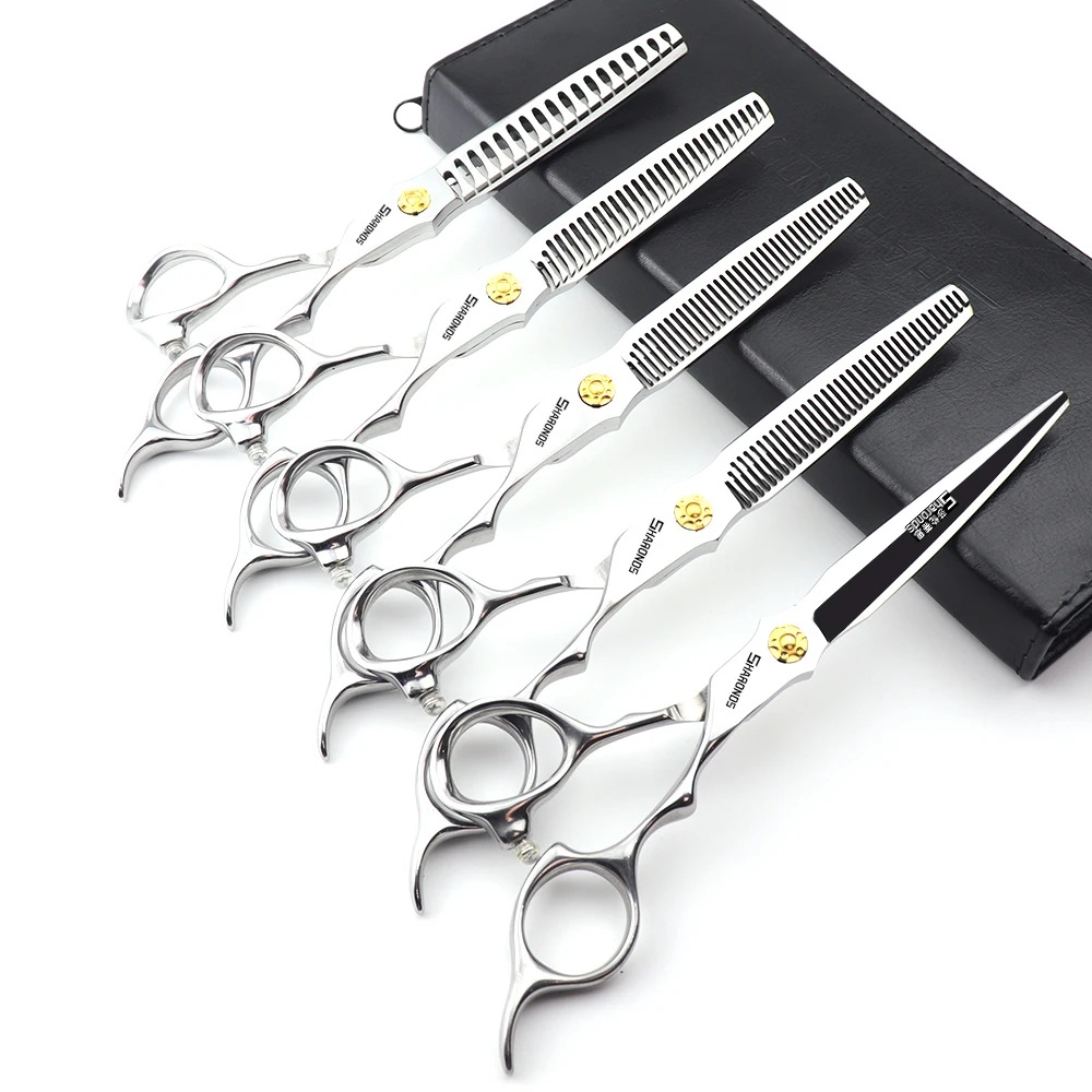 6 5-дюймовые профессиональные машинки для стрижки волос плоских зубов