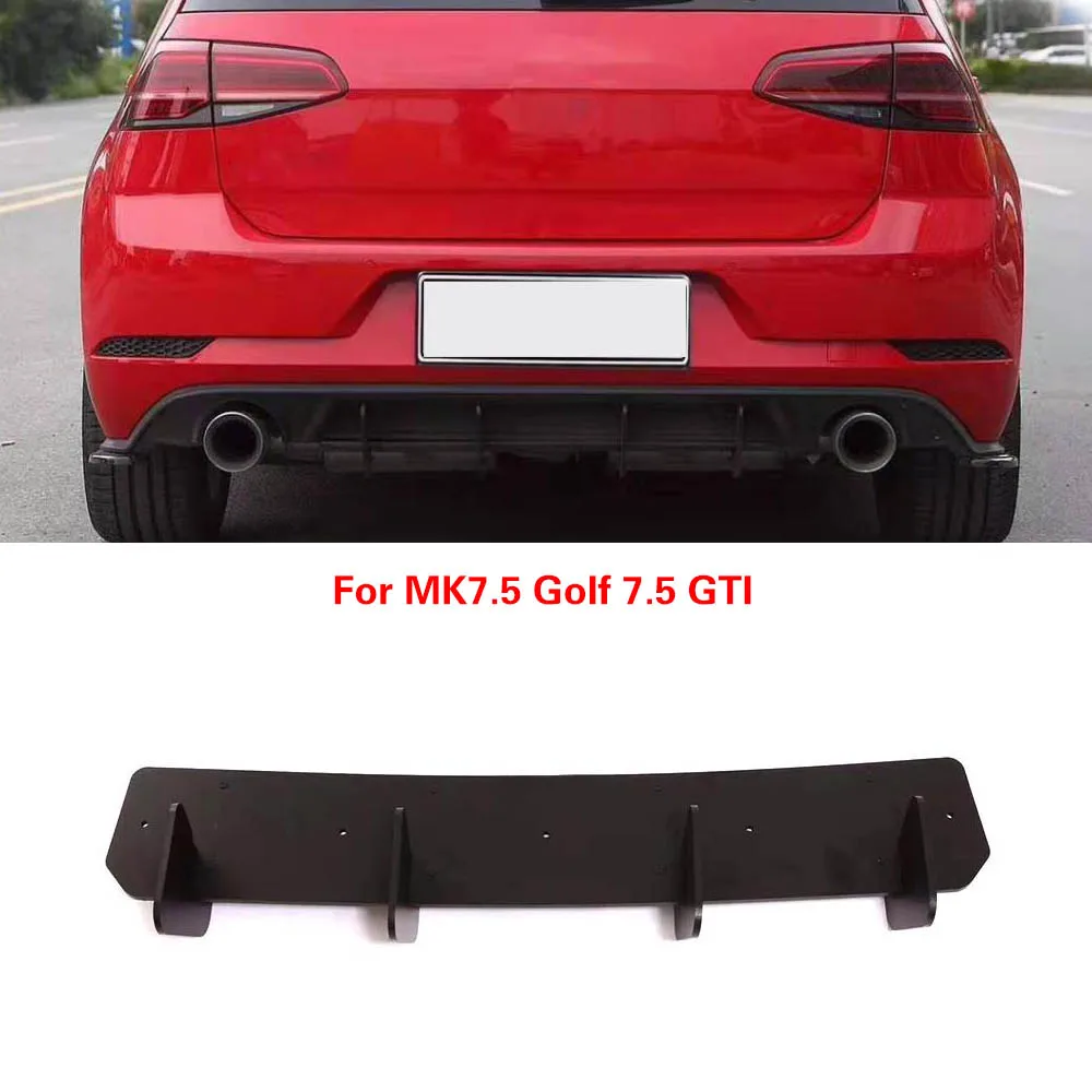 Фото Разветвители диффузора заднего бампера автомобиля для Vw Golf 7 7,5 Vii Mk7 7,5 Mk Vii Gti R Бампер 2014-2019 Диффузор для губ №1