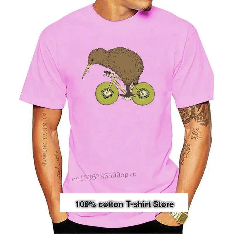 

Camiseta de Kiwi con ruedas para hombre y mujer, camisa para montar en bicicleta, nueva