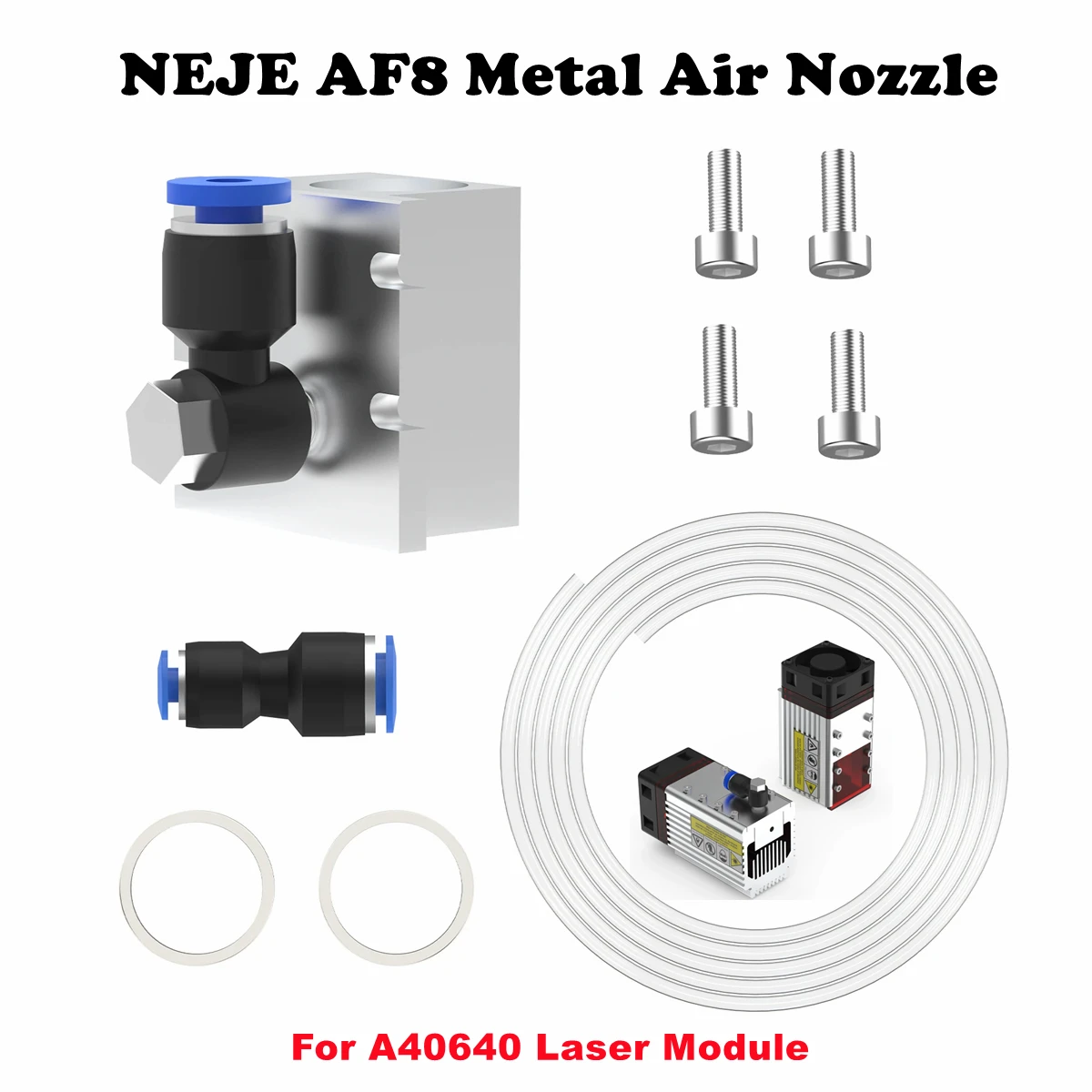 NEJE MF11/KF8/AF8/AF6 CNC металлическая воздушная форсунка ручное управление воздушный