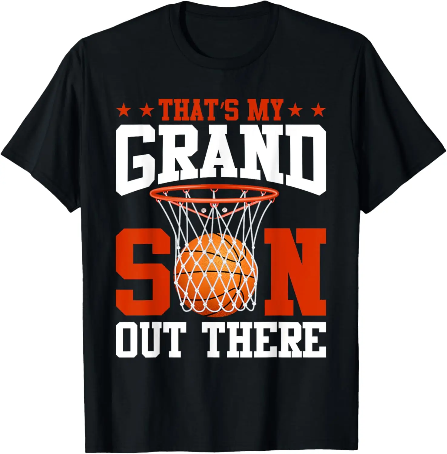 Футболка Вот мой внук баскетбольная бабушка дедушка