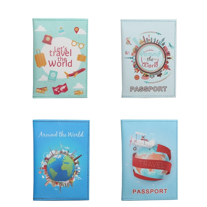 

Multifunctional Travel World Map Passport Holder PU Leather Case Cover Slim Credit Card Wallet Organizer for Women Men