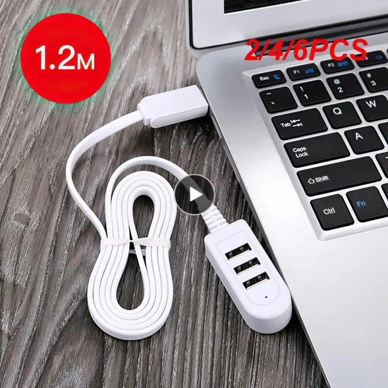 

2/4/6PCS Universal Usb Hub High Speed 3 Port Usb2.0 Pattern Splitter Cable Adapter Cable Socket Usb 2.0 Hub Socket Usb Splitter