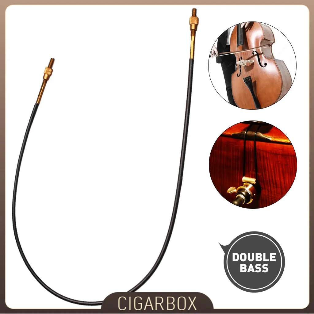

1PC Double Bass Tailgut Tail Gut Made of Steel Violin Tailpiece Non-slip Wire Tailcord with Brass Screws Replacement Accessories