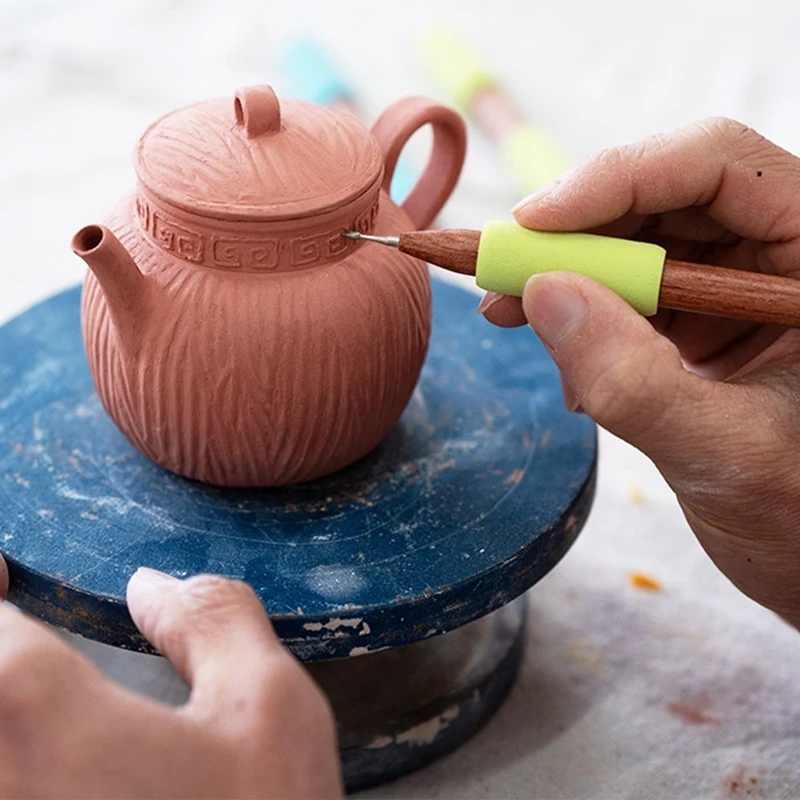 Керамическая текстура резьба ручное украшение стилус аксессуары отделка