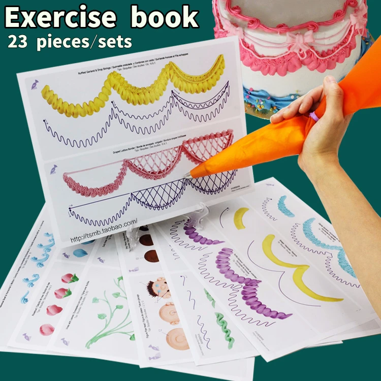 

Шаблоны для декорирования торта 23 шт., бумага