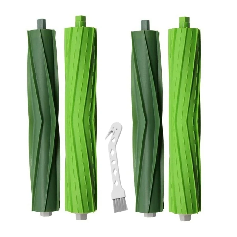 

2 комплекта сменных резиновых Роликовых Кистей для Irobot Roomba I3 + I6 + I7 I7 + I8 + Plus E5 E6 E7, запчасти для пылесоса