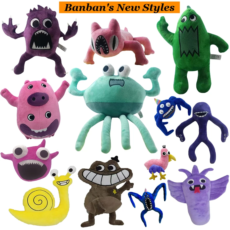 

Garten Of Banban Plush Toy Soft Plush Stuffed Games Derivative Garden Of Banban Plushies Toy Gift for Kids Horror Peluche