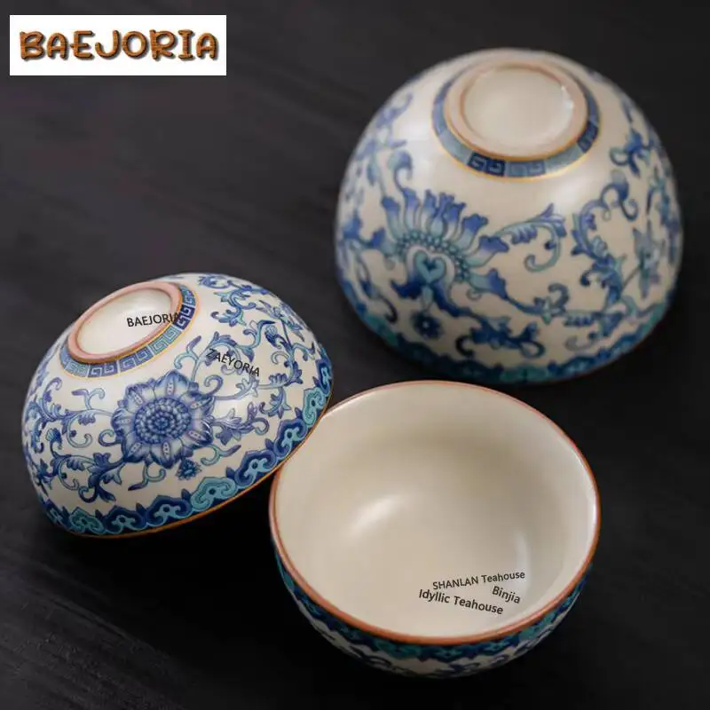BAEJORIA Ru Kiln Corianderma Truncatula Набор для чаепития в путешествиях, роскошный, 1 чайник, 3 чашки, органайзер для чайника, портативный, для использования на открытом воздухе, сумки для хранения. (art.: 3920dcb69dcfa) - 3920dcb69dcfa