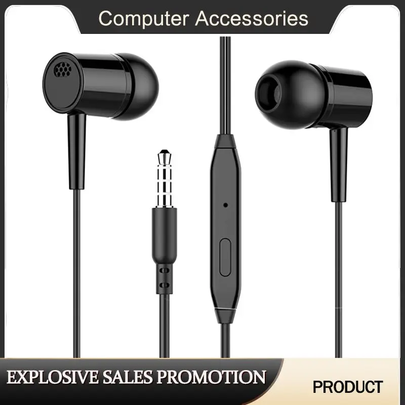 In-Ear Earbuds 2 Color Optional 3.5Mm In-Ear Wired Earphone Built-In Microphone High Quality Headset With Mic Earbuds For Xiaomi